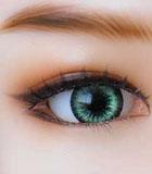 poupée yeux vert